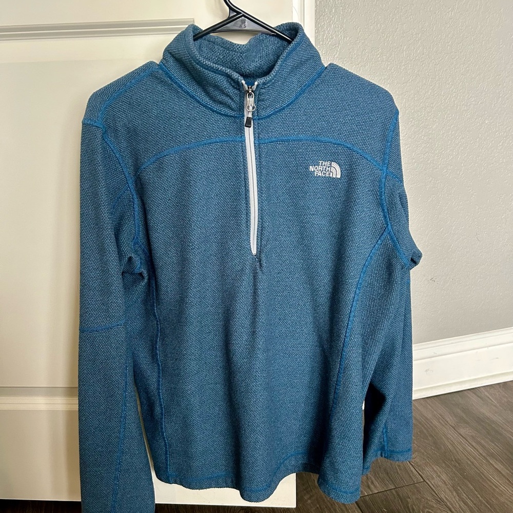 The North Face Blue and Gray Fleece Jacket